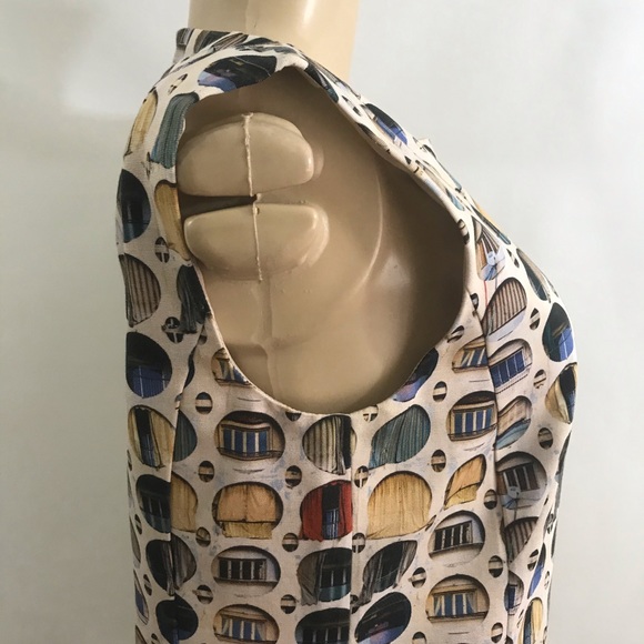 AKRIS PUNTO 🔥sleeveless color block midi dress - Picture 12 of 16